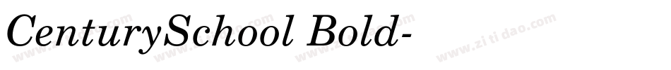 CenturySchool Bold字体转换